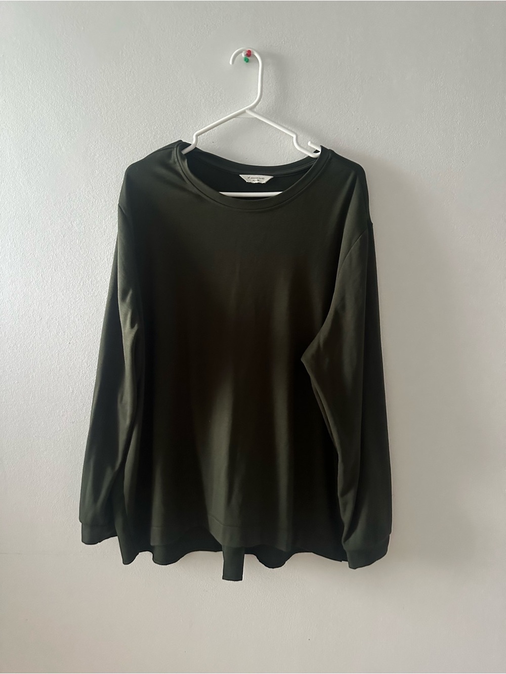 Denver Hayes Olive Green Crewneck Pullover